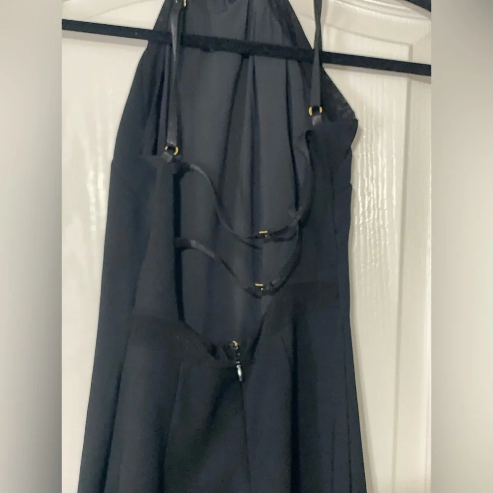 Bebe Fitted Midi Dress Black Women’s Size S - Picture 3 of 3
